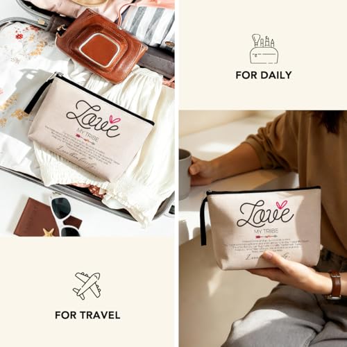 Hanamiya Na Beige Weekender Cosmetic Bag for Women Travel & Gifts