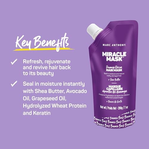 Marc Anthony Miracle Mask - Deep Conditioning Treatment for Dry Hair