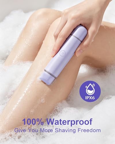 Unimiko 2-in-1 Bikini Trimmer & Electric Razor for Women - Purple