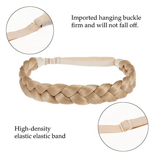 3 Strand Thick Braid Headband for Women SG-YLN-WG03 | Soft Stretch Fit for Effortless Style