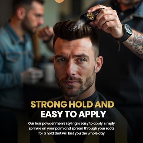 Sal's Professional Hair Styling Powder for Men - Natural Look & Strong Hold