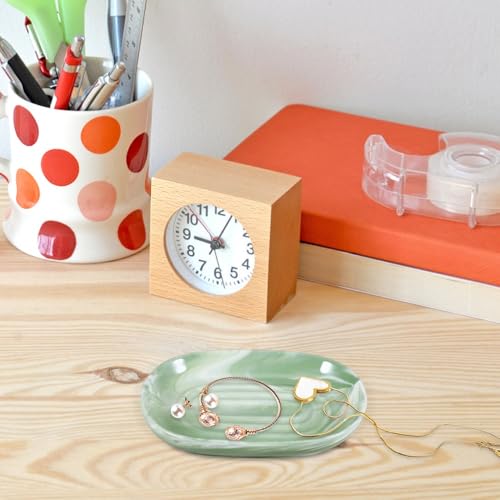 Handcrafted Marble Texture Ceramic Soap Dish - Non-Slip Holder