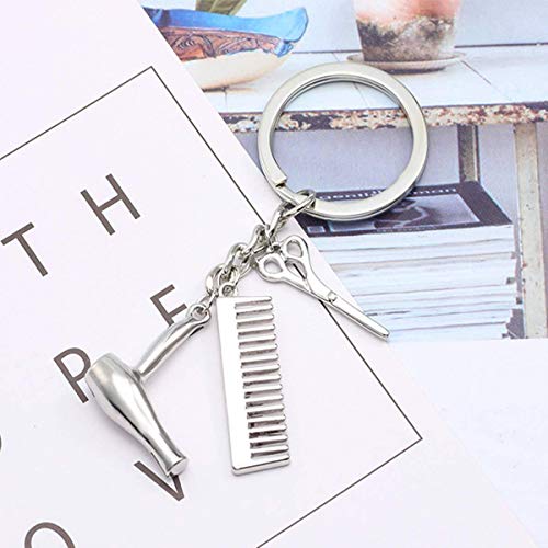 PHAETON 20PCS Hairdresser Charm Keychain Set - Perfect Gift for Stylists