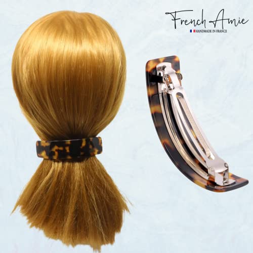 French Amie Tokyo Curved 3.75 Inch Hair Clip Barrette for Women