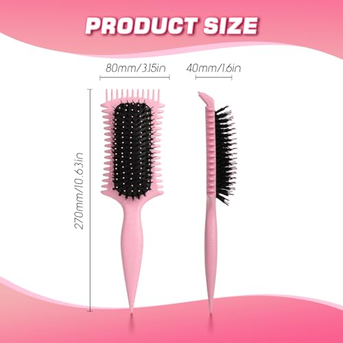 Candy Brush Pink Curl Defining Hair Brush for All Hair Types