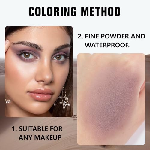 FeiCuiYun Matte Mauve Taupe Eyeshadow Palette for Women