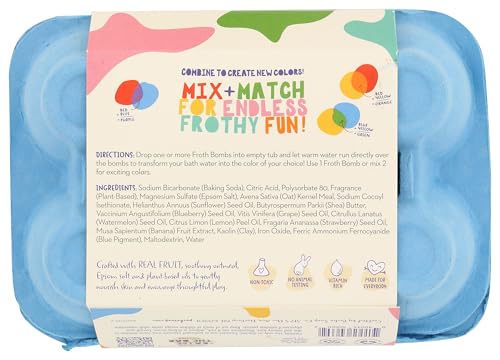 Pacha Soap Co. Color-Changing Froth Bath Bombs, 6-Count, 12 oz Set