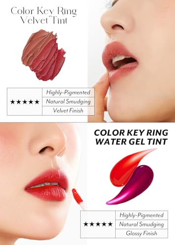 I'M MEME Color Key Ring Velvet Lip Tint - 01 Rosy Beige, Long Lasting Stain