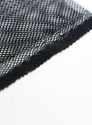 Stretch Lace Net for Wig Making - HD-5010 Black Mesh Fabric