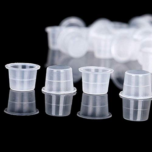 Disposable Tattoo Ink Cups - 300PCS Medium 14mm Plastic Caps