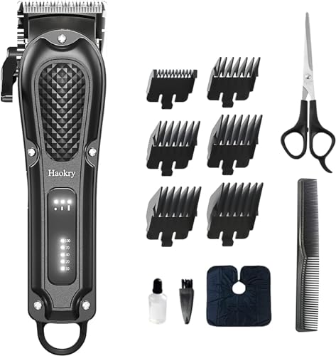 Haokry Hair Clippers for Men - 3 Modes Cordless & Corded Grooming