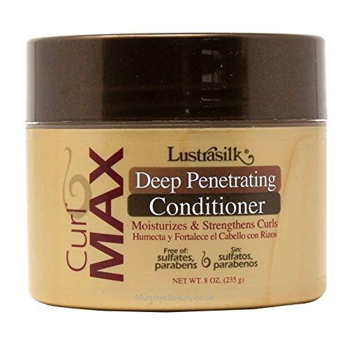 Lustrasilk Curl Max Deep Penetrating Conditioner with Shea & Argan Oil, 8oz