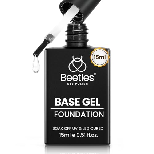 Beetles Gel Base Coat 15ml - Long-Lasting Nail Polish Adhesion