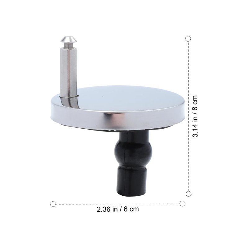 POPETPOP 3 Pairs Toilet Seat Hinges Replacement - Toilet Seat Hinge Fixings with Screws, Quick Release Hardware Kit, Soft Close Tightening Fixing Buckle