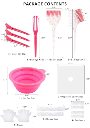 YOOVR 19-Piece Hair Bleach and Dye Kit for Home Use