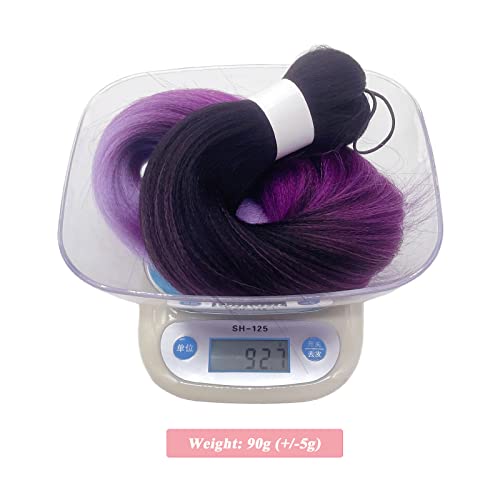 Ombre Purple Braiding Hair Extensions - 26 Inch, 3 Pack