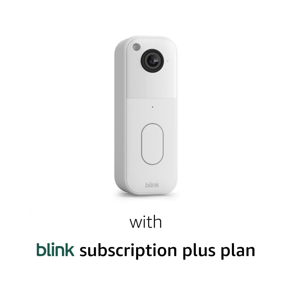 Blink Video Doorbell - HD View with Two-Year Battery Life | Easy Setup, Requires Sync Module (Black)