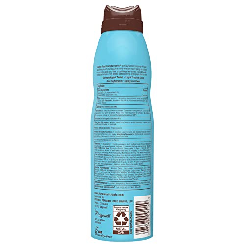 Hawaiian Tropic SPF 50 Sunscreen Spray - Water & Sweat Resistant, 6 oz