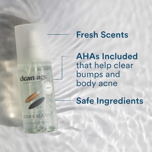 Clean Age Cedar Body Spray & Deodorant for Teens - 4 Fl Oz