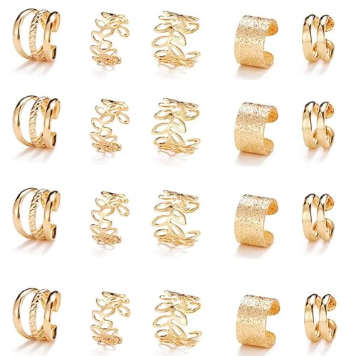 20 Pcs Gold Hair Braid Clips - Metal Alloy Jewelry for Braids & Dreadlocks