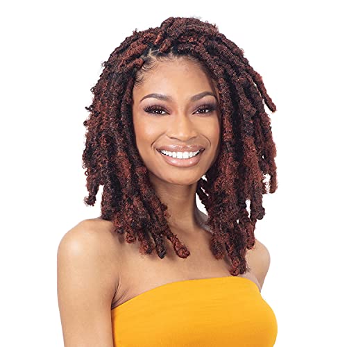 Freetress Poppin Twist Synthetic Crochet Braids - 20 Inch, 1B Off Black