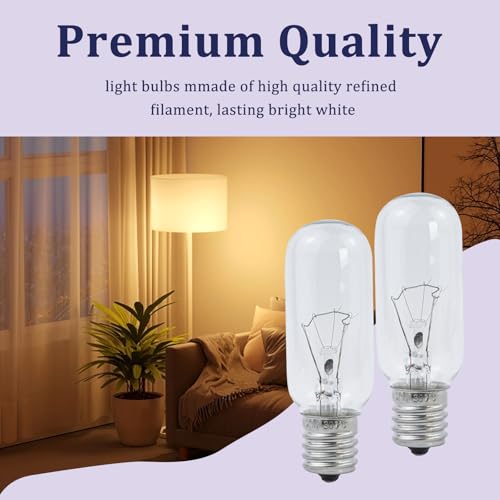 40W Incandescent Light Bulb Replacement for Samsung Microwave - 2-Pack