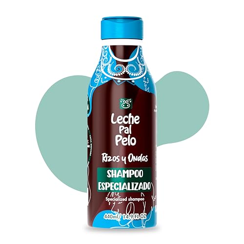 Leche Pal Pelo Curly and Wavy Shampoo, Coconut & Aloe Vera, 14.9 Fl Oz