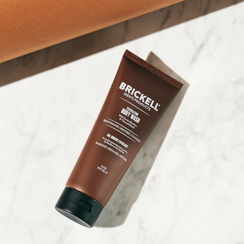 Brickell Men's Exfoliating Body Wash with Bamboo & Charcoal - Fresh Mint, 8oz, Pack of 1