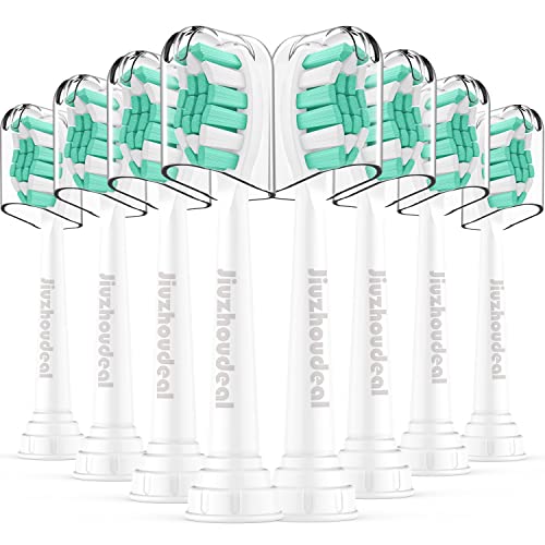 Jiuzhoudeal Replacement Toothbrush Heads for Philips Sonicare, 8-Pack White