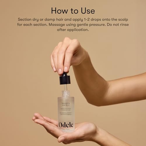 Odele Rejuvenating Scalp Serum - Vegan Rosemary & Vitamin E, 2 fl oz