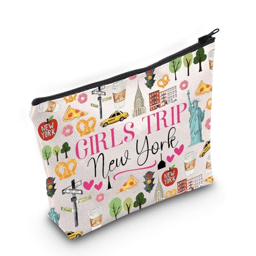 Girls Trip New York Cosmetic Bag - Travel Organizer Pouch