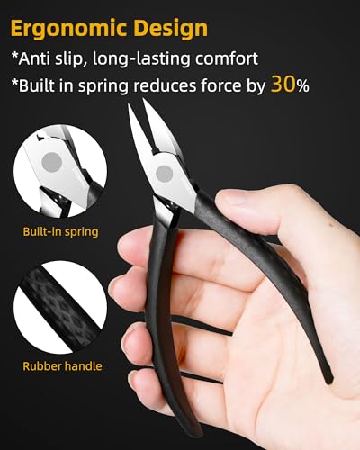 EBEWANLI Long Handle Straight Toenail Nippers for Thick Nails