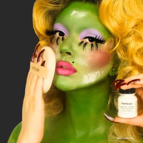 Mehron Makeup Colorset Powder - 0.5 oz Translucent Setting Powder for Professional Cream Makeup