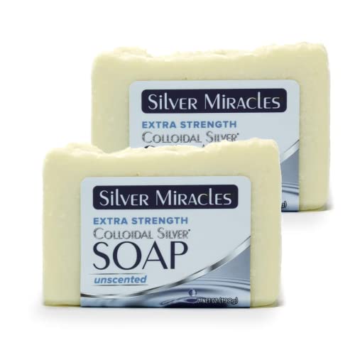 Silver Miracles Extra Strength Colloidal Silver Bar Soap - 2 Pack