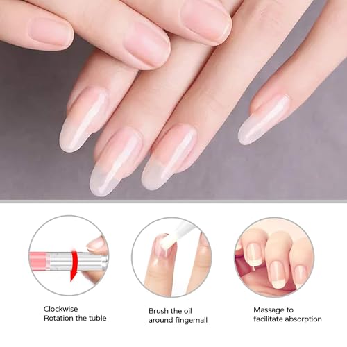 AIJIMEI Cuticle Oil Pen Set - 8 Fruit Flavors for Nail Care