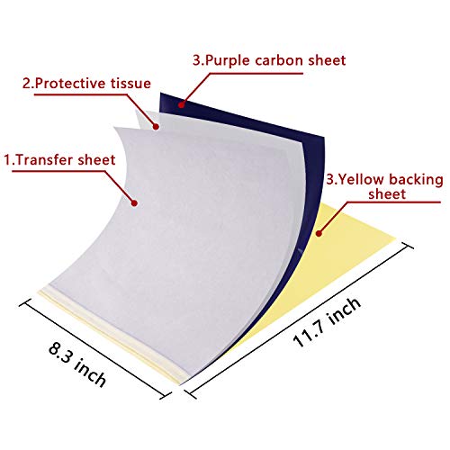 WeLiu Tattoo Transfer Paper 35 Sheets A4 for Tattooing & Tracing
