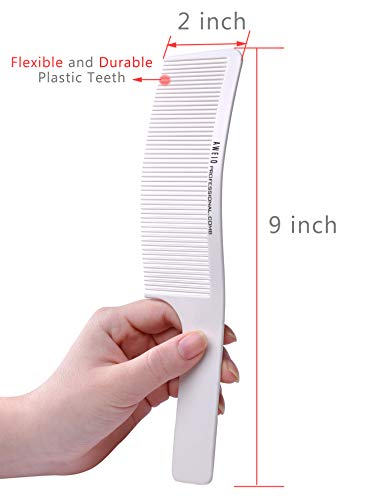 PERFEHAIR Curved Barber Clipper Comb - Flat Top Hair Cutting Tool