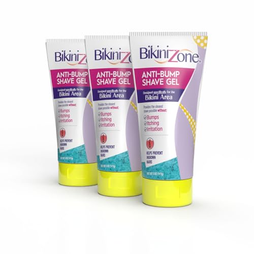Bikini Zone Anti-Bump Shave Gel for Sensitive Skin, 5 Oz - 3 Pack