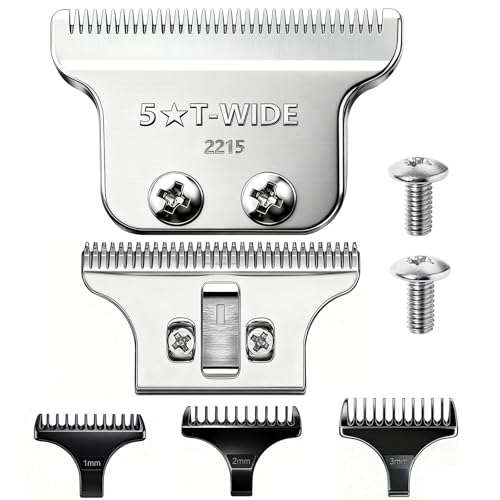 Audoc Silver Adjustable T Wide Blade Replacement for Wahl Detailer & Trimmers