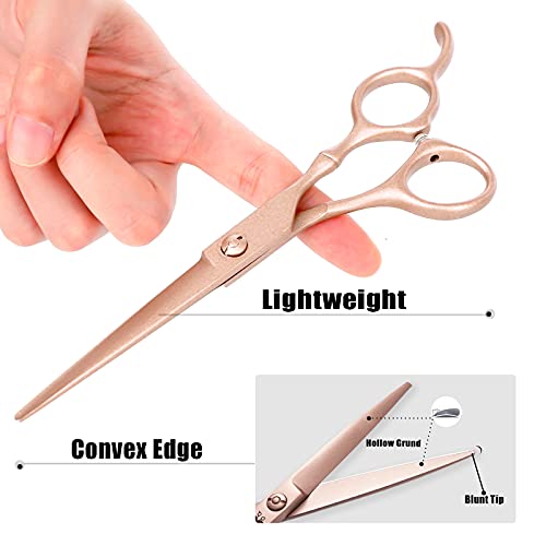 PURPLEBIRD 6" Professional Hair Cutting Shears - Japanese 440C Stainless Steel