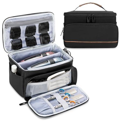CURMIO Hair Clipper Travel Case - Portable Grooming Tool Storage Bag