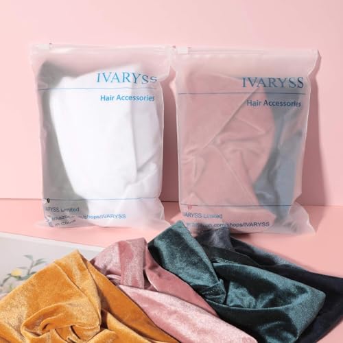IVARYSS Non-Slip Workout Headbands for Women - 6 Pack Black