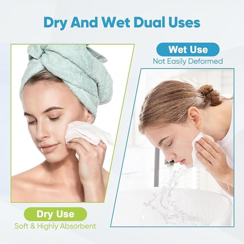 AIDEA Disposable Face Towels - 50 Count for Sensitive Skin