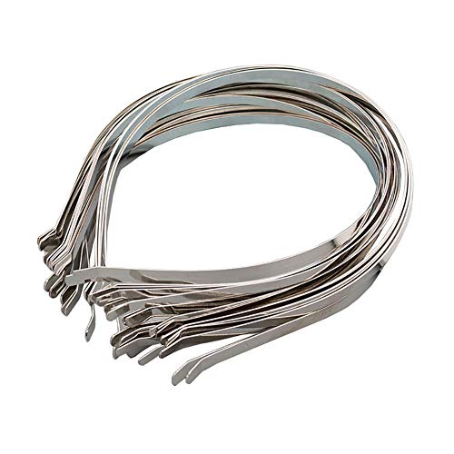 15 Pcs Metal Headband Frames for DIY Hair Accessories and Crafts
