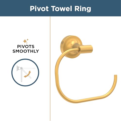 Satin Gold Hand Towel Ring for Bathroom & Kitchen - Franklin Brass