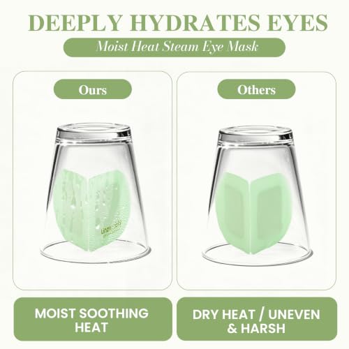 Unzomisity Unscented 8 Pack Disposable Heated Steam Eye Masks for Relaxation