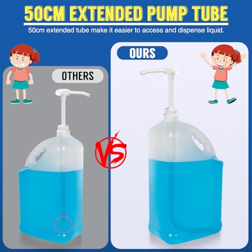 38-400 Pump Dispenser for 5 Gallon Jugs - 3 Pack with Extended Tube