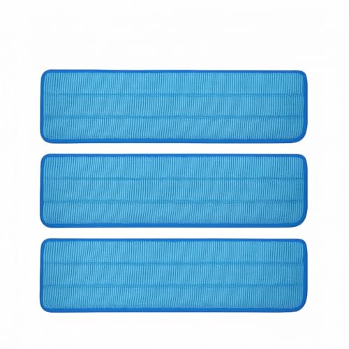 18-Inch Microfiber Mop Pad Refill - 3 Pack for Wet & Dry Cleaning