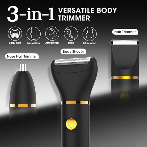 Zesuti 3-in-1 Body Hair Trimmer for Men - Model 388 Waterproof Grooming Kit