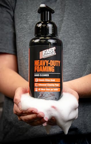 Fast Orange Heavy-Duty Foaming Hand Cleaner - 15 Fl Oz, Grease & Oil Remover